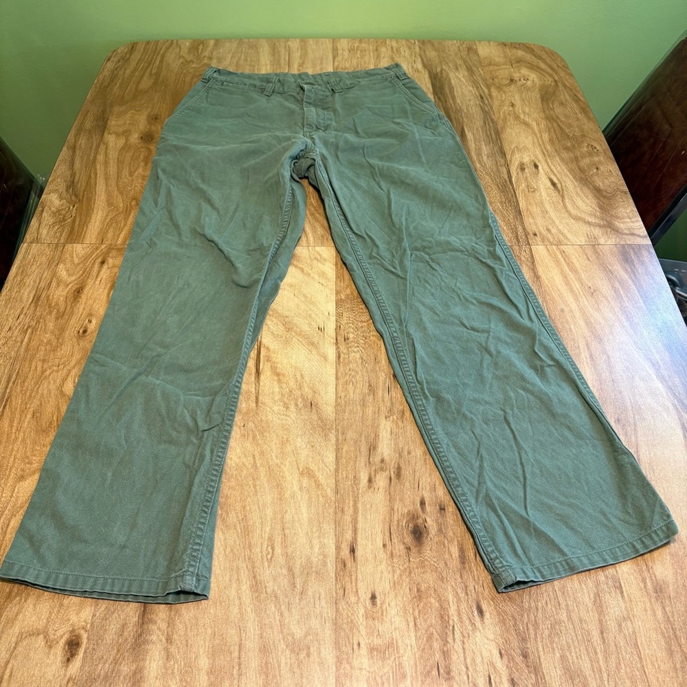 3/$40 Patagonia Green Jeans Pants Mens 30 Short 30x28.5 Outdoors Hiking Organic